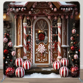 Aperturee - Aperturee Candy Shop Christmas Fabric Event Photo Booth Backdrop